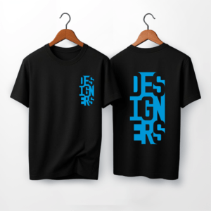 “DESIGNERS” Bold Vertical Typography Tee