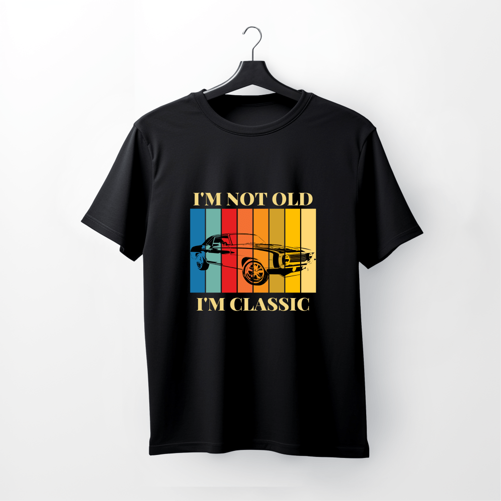 “I’m Not Old, I’m Classic” Retro Car Tee