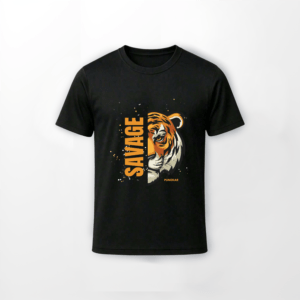 “SAVAGE” Tiger Graphic Tee